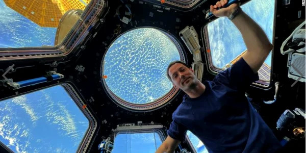 Astronautul francez Thomas Pesquet FOTO captură CNN