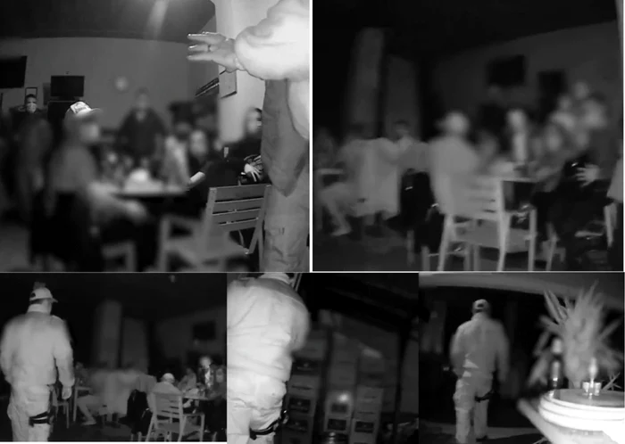 Pub-ul din Vâlcea găsit plin cu clienţi după ora 23 - petrecăreţii au fost amendaţi cu 35.000 de lei Foto colaj capturi video