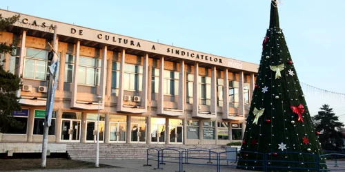 Bradul de Crăciun de la Galaţi. Foto: Bogdan Dimofte