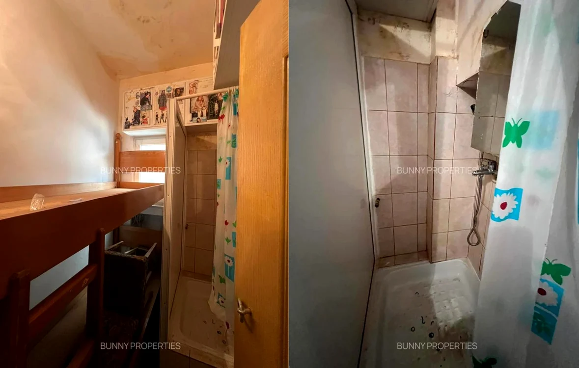 Se vinde cea mai mică garsonieră din România / foto: colaj Imobiliare.ro