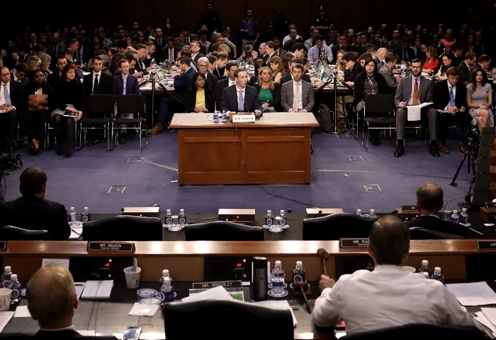 Imagine de la audierea lui Zuckerberg FOTO AFP