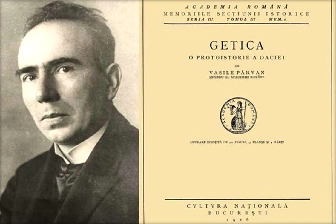 Vasile Pârban și lucrarea Getica FOTO: Arhivă