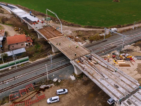 Imagini de pe șantierul feroviar din vestul României Foto Adrian Bodas CFR Infrastructură Timișoara (2) jpg