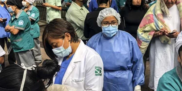 Cutremur în sudul Mexicului 23 iunie 2020 oameni pe strazi FOTO AFP