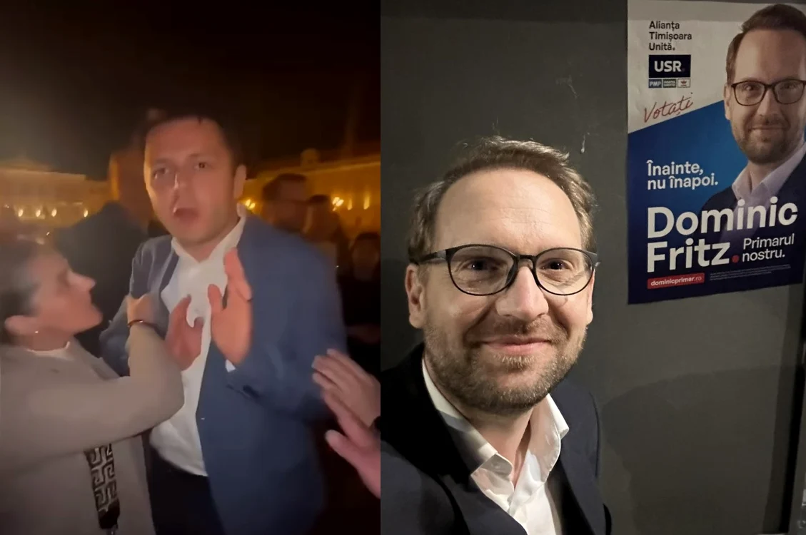 Scandal în campania electorală de la Timișoara FOTO Colaj Facebook