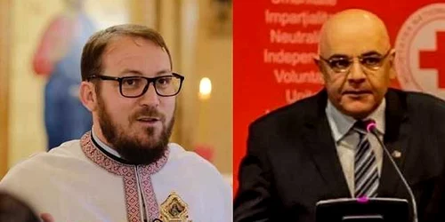 Preotul marcel malanca si Raed Arafat