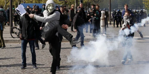 protest paris codul muncii foto AP