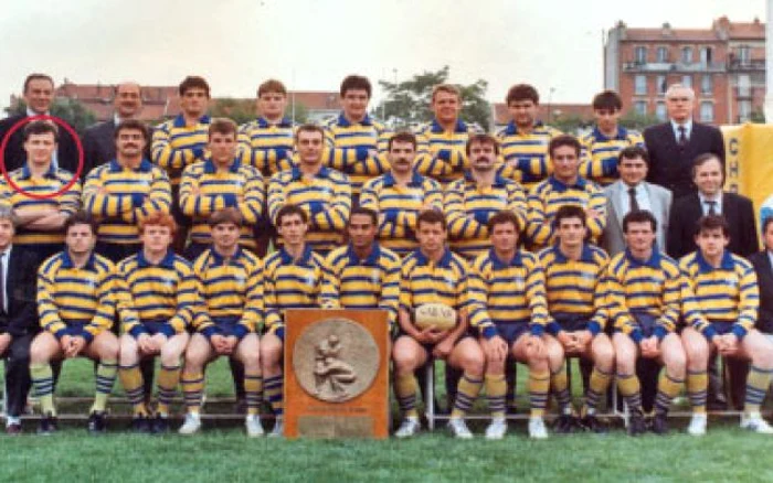 Campion al Franţei, cu echipa, în 1990