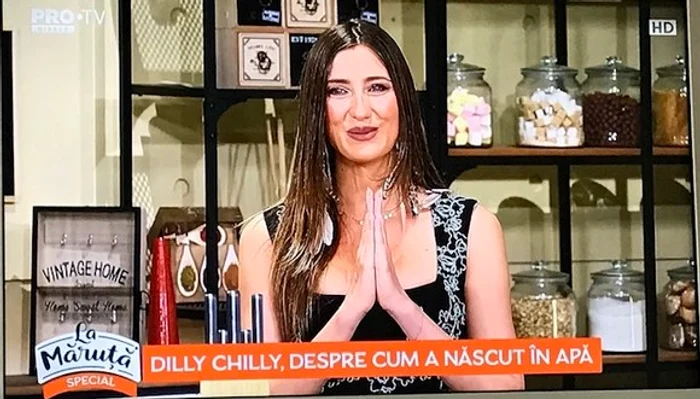 Dilly Chilly a născut în apăFoto: captură Pro TV
