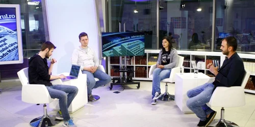 Monica Obogeanu - Bogdan Iordache şi Daniel Dragomir la Adevarul Live FOTO Eduard Enea 