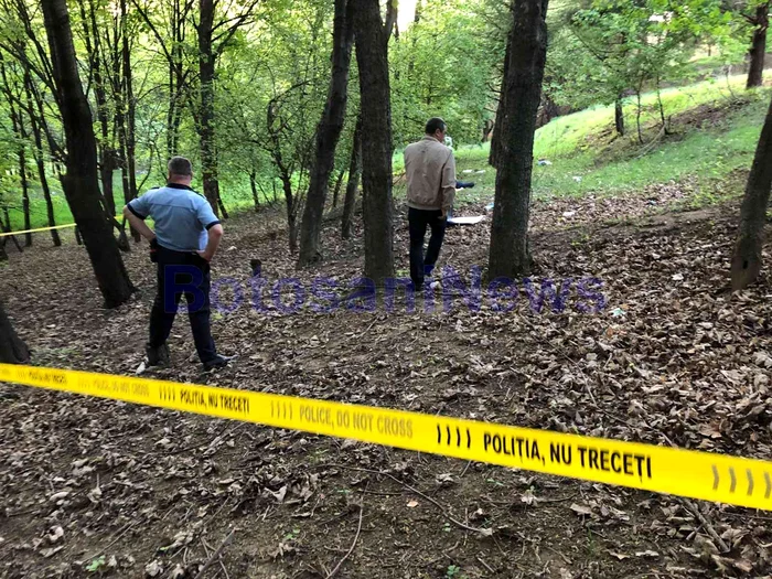 Cadavrul femeii a fost găsit într-o pădure din zona comunei Manoleasa Foto: botosaninews.ro