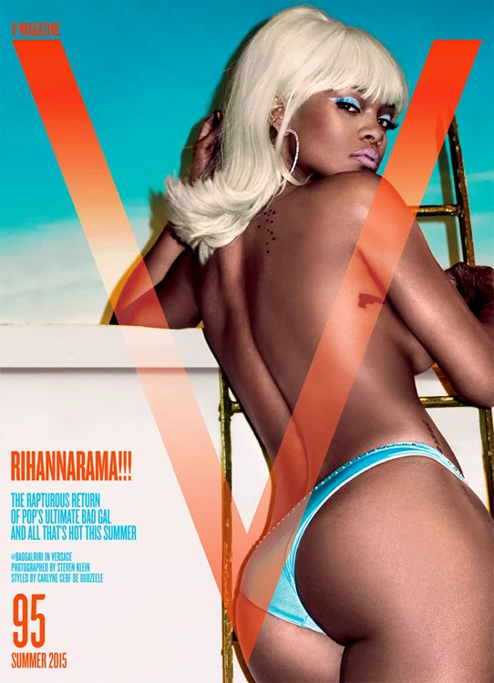 Rihanna a purtat o perucă blond platinat pe coperta revistei