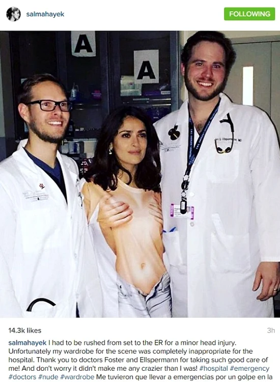 Actrița a avut o ținută cam nepotrivită la spital