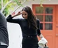 Meghan Markle, tristă pe stradă, după anunțul întreruperii contractului cu Spotify, 16 iunie 2023, Foto Profimedia