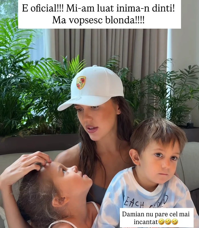 Emily Burghelea vrea să se facă iar blondă foto: Instagram 
