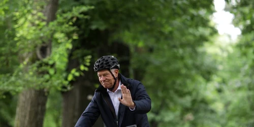 Klaus Iohannis a marcat Ziua Mondială a bicicletei. Foto Inquam Photos/Octav Ganea