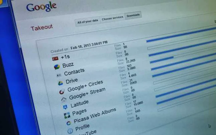 Google oferă posibilitatea de a-ţi descărca informaţiile stocate pe serverele sale. FOTO Adevărul