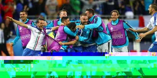 Bucurie Italia. Euro 2016. Italia-Belgia. FOTO Guliver/Gettimages