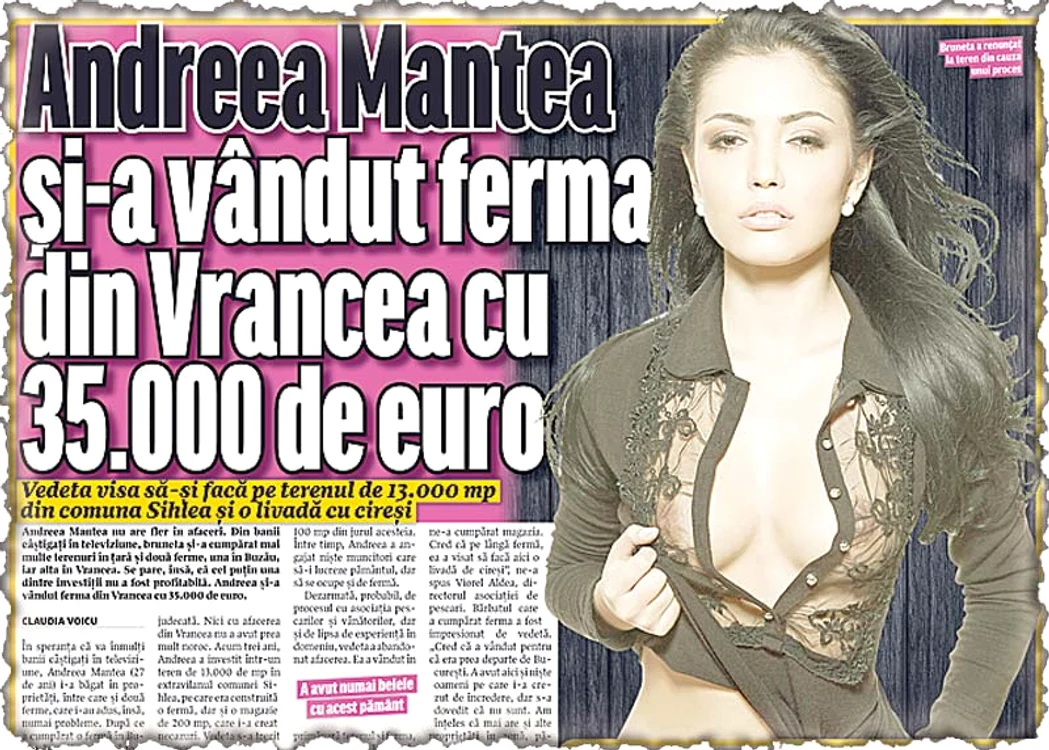 Click! v-a prezentat pe larg, anul trecut,  detalii despre afacerile în care şi-a  încercat norocul Andreea Mantea.