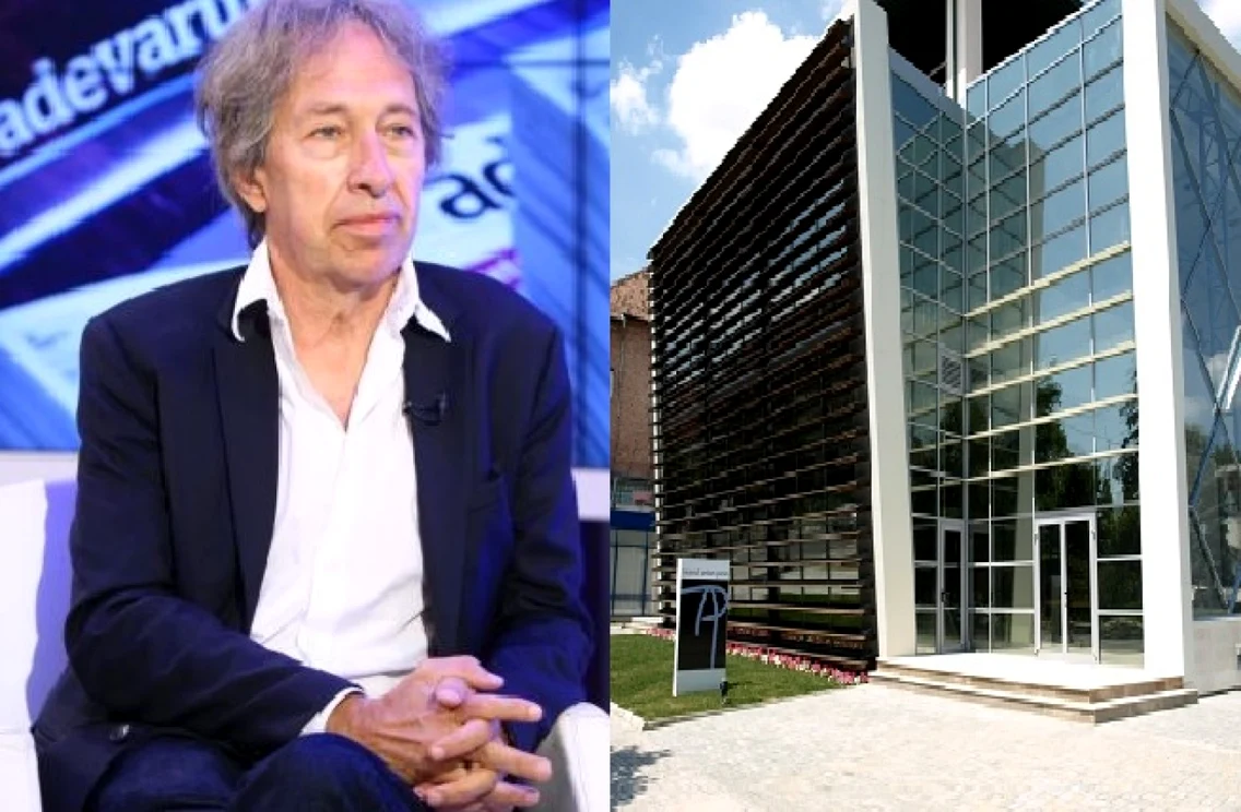 Renumitul scriitor francez Pascal Bruckner şi Teatrul Anton Pann din Râmnicu Vâlcea Foto colaj