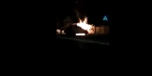 incendiu masina Politie