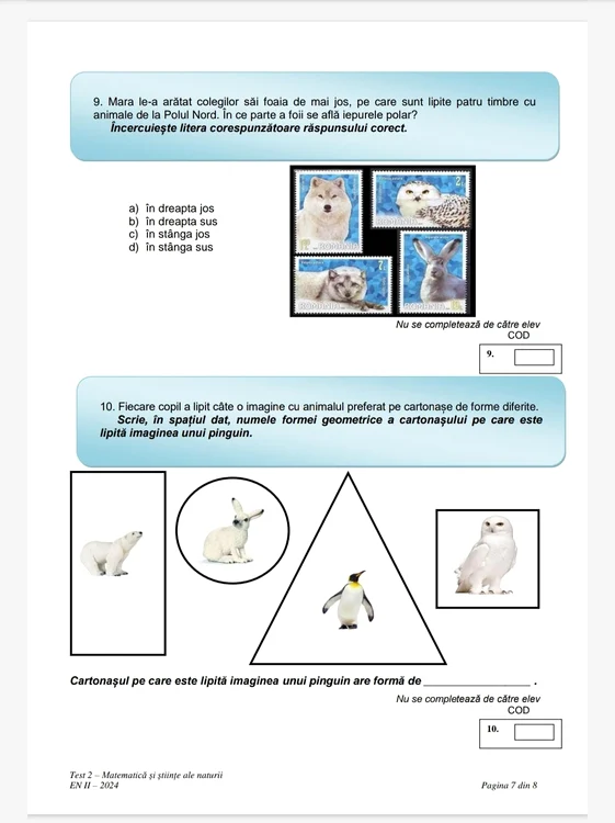Testul 2 Matematică și Științele Naturii clasa a II a (2) jpeg