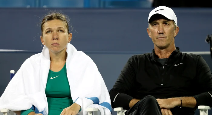 Darren Cahill continuă să fie mentorul Simoneei Halep. Foto Getty images