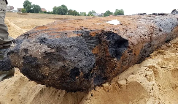 Rămășițe ale unui pod roman, descoperite în albia râului Meuse (© Stichting Expeditie Over de Maas en Rozemarijn Buitenhuis / Provincie Gelderland)
