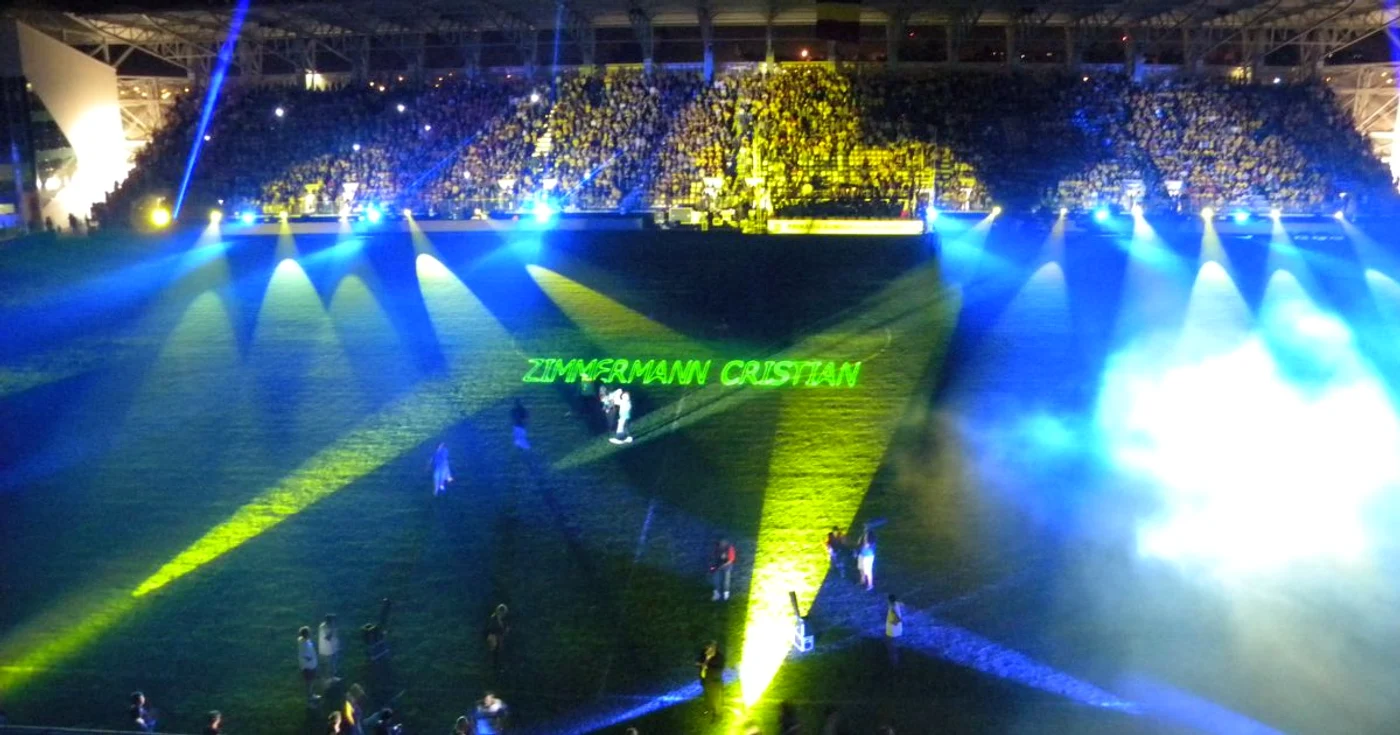Spectacol de lumini la Ploieşti