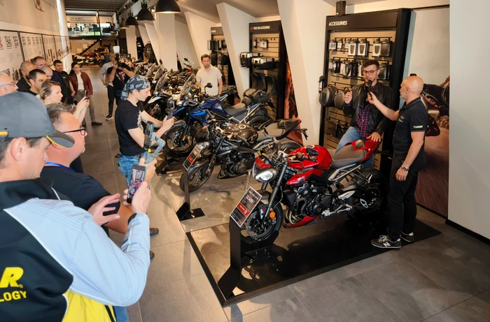 Triumph Open Doors, prezentare Street Triple 765 RS. FOTO Adrian Pogîngeanu