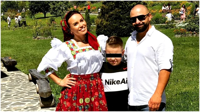 Claudiu și Anca Molnar alături de fiul lor / foto: social media
