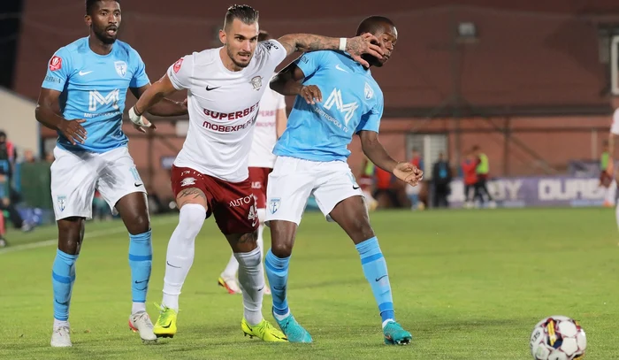 Marko Dugandžić a adus victoria Rapidului cu Voluntari (FOTO: Sportpictures)