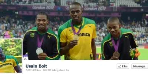 usain bolt facebook pagina