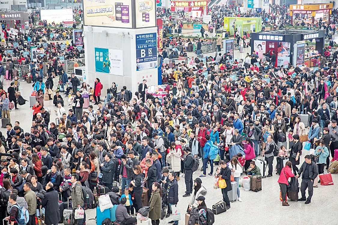 Aşa arată aeroporturile, de Anul Nou Chinezesc