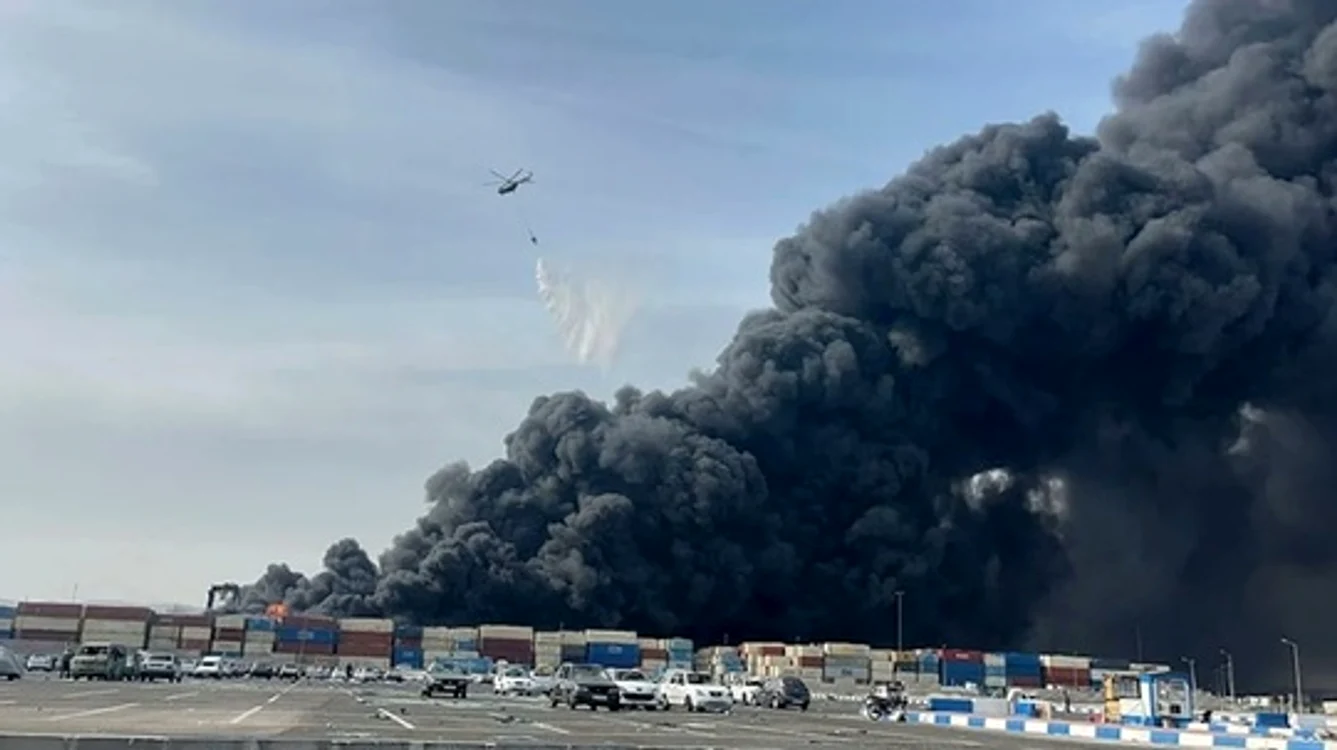 O explozie puternică a avut loc sâmbătă în sudul Iranului FOTO: X