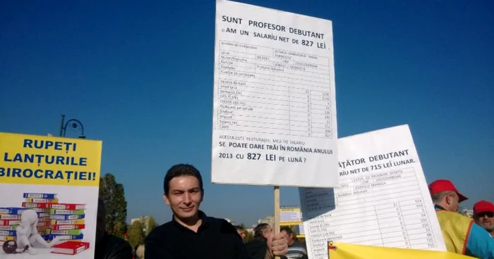 Liderii sindicali au cerut salarii majorate măcar pentru profesorii debutanţi  FOTO: Adevărul/Ioana Nicolescu