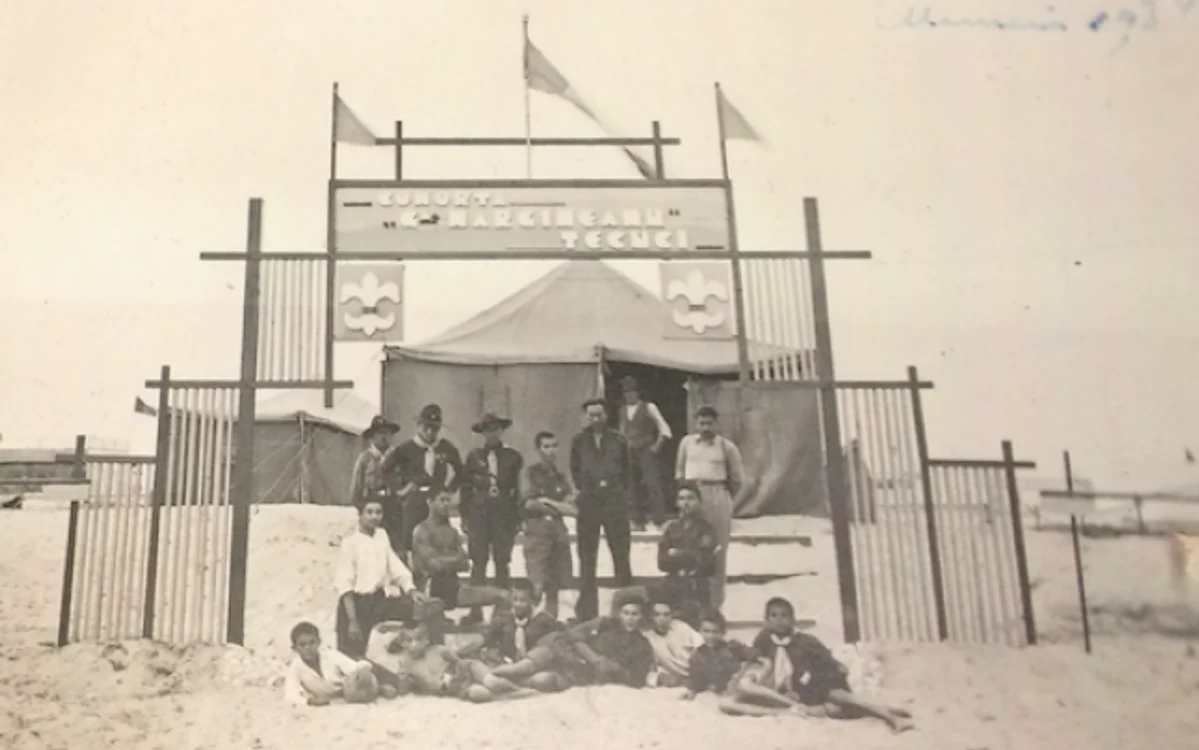 Jamboreea Naţională de la Mamaia 1934 Sursa Arhiva Cercetaşii României Expoziţia de la Muzeul de Marină Constanţa