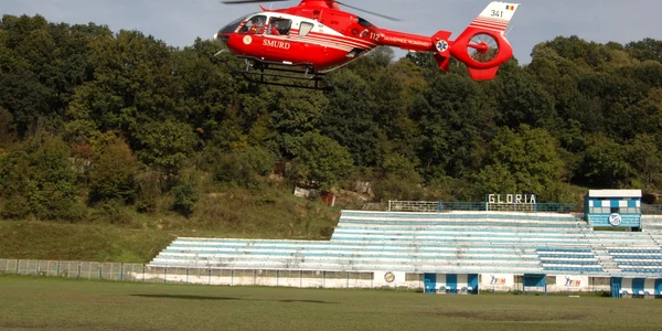 Interventie elicopter SMURD pacienta ranita incendiu Farliug