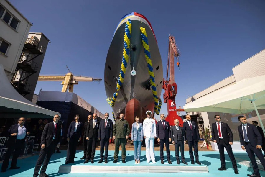 Ucraina adaugă arsenalului său naval a doua corvetă turcească. Noua navă din clasa Ada, inaugurată la Istanbul