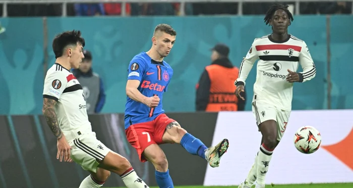 Florin Tănase nu le-a făcut față englezilor. Foto Facebook FCSB