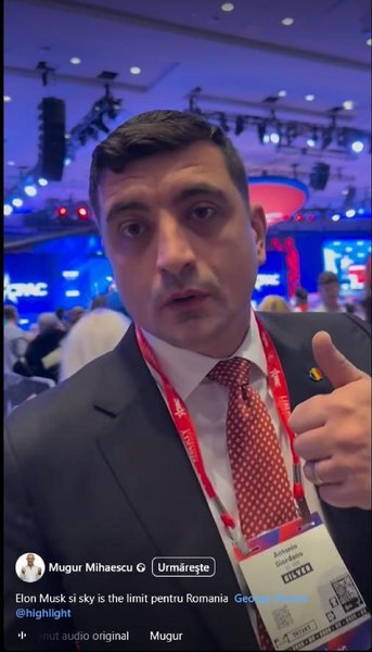 George Simion, acuzat de internauți de impostură. Ar fi intrat la întâlnirea conservatorilor cu Donald Trump cu legitimația unui politician italian