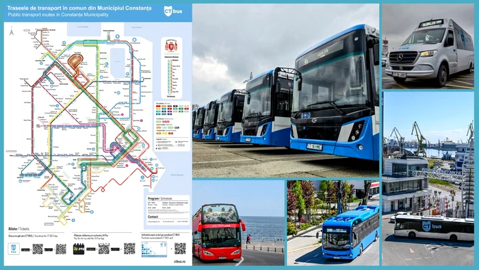 Autobuzele transportatorului CT Bus. FOTO CT BUS