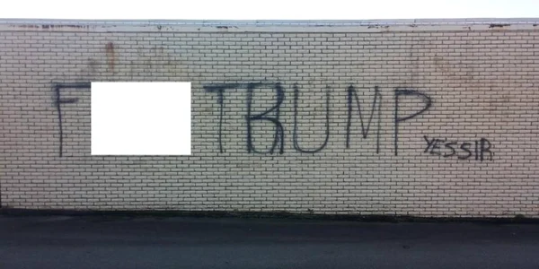 birou vandalizat Trump
