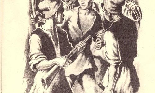 Poemul lui Dan Deșliu, «Lazăr de la Rusca», în desene de broșură pentru mase jpeg