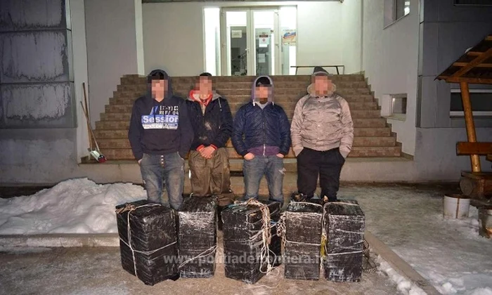 Reţinuţ pentru contrabandă cu ţigări    Foto: ITPF Sighetu Marmaţiei