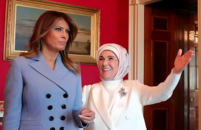 Melania Trump și Emine Erdodogan FOTO: X