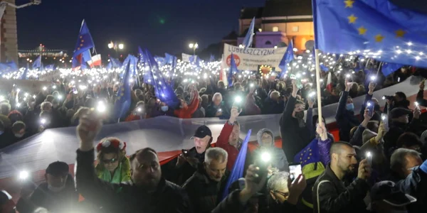 protest manifestatie pro uniunea europeana polonia 10 octombrie 2021 foto epa efe