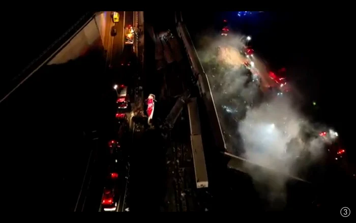 Captură video de la locul accidentului