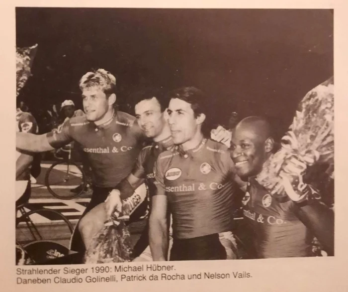 Patru mari ciclişti ani anilor 1990. Foto: Facebook/Nelson Vails