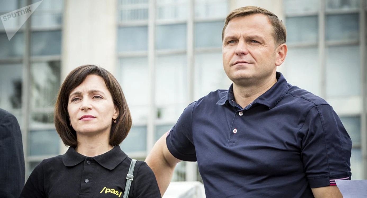 Andrei Năstase si Maia Sandu FOTO Sputnik.md Miroslav Rotari